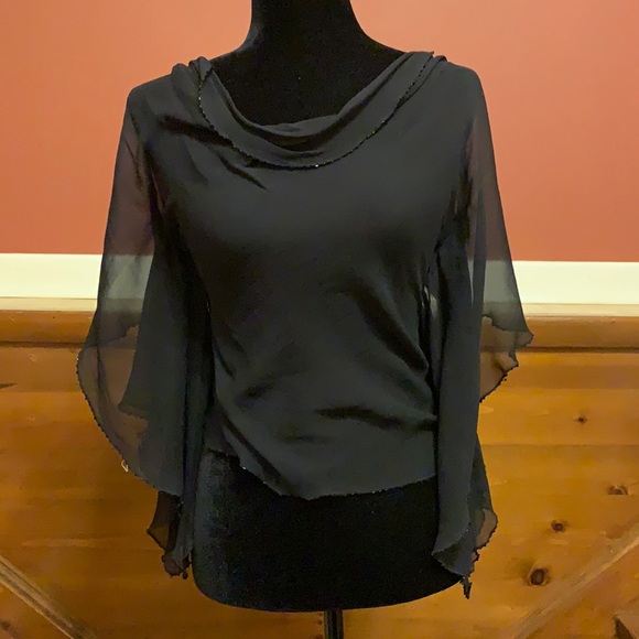 - Sheer Beaded top - - Picture 1 of 5